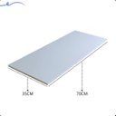 Ver imagem 3 de Kit 2 Prateleira Branca 70X35 Tampo Tabua Mdf Organizadora Decoração Cozinha Quarto Banheiro Sala