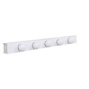 Ver imagem 1 de Arandela Camarim 5 Lâmpadas 65cm Alumínio Branco com Botão RL