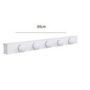 Ver imagem 2 de Arandela Camarim 5 Lâmpadas 65cm Alumínio Branco com Botão RL