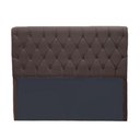 Ver imagem 1 de Cabeceira Lady 1,40 Suede Marrom - Dominic Decor