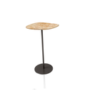 Ver imagem 1 de Mesa Lateral Monopé Roma Tampo Orgânico Travertino - G - 52cm de Altura