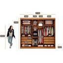 Ver imagem 2 de Guarda Roupa Casal Lôgan 3 Portas 6 Gavetas Cinamomo - Novo Horizonte