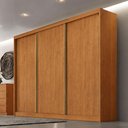 Ver imagem 3 de Guarda Roupa Casal Lôgan 3 Portas 6 Gavetas Cinamomo - Novo Horizonte