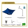 Kit Cuba L30 Torneira Link 1062 Metal Válvula Click 1 Polegada G Sifão Pvc Flexível Compace - 3