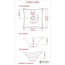 Ver mais imagens de Kit Cuba L30 Torneira Link 1062 Metal Válvula Click 1 Polegada G Sifão Pvc Flexível Compace