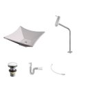 Ver imagem 2 de Kit Cuba L30 Torneira Link 1062 Metal Válvula Click 1 Polegada G Sifão Pvc Flexível Compace