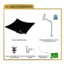 Ver imagem 3 de Kit Cuba L30 Torneira Link 1062 Metal Válvula Click 1 Polegada G Sifão Pvc Flexível Compace