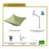 Kit Cuba L30 Torneira Link 1062 Metal Válvula Click 1 Polegada G Sifão Pvc Flexível Compace - 8