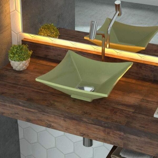 Kit Cuba L30 Torneira Link 1062 Metal Válvula Click 1 Polegada G Sifão Pvc Flexível Compace - 1