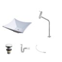 Ver imagem 2 de Kit Cuba L30 Torneira Link 1062 Metal Válvula Click 1 Polegada G Sifão Pvc Flexível Compace