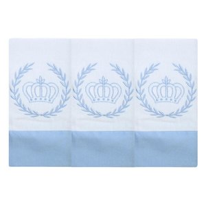 Jogo de Fralda de Boca - Realeza:realeza Azul