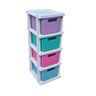 Gaveteiro Ratan Colorido com 4 Gavetas Organizadoras - 1