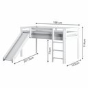 Ver imagem 5 de Cama Alta Infantil com Escorregador em Madeira Maciça/MDF