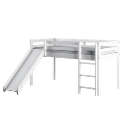 Cama Alta Kids com Escorregador em Madeira Maciça/MDF - 3