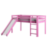 Cama Alta Infantil com Escorregador em Madeira Maciça/MDF - 3