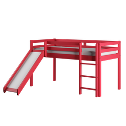 Cama Alta Kids com Escorregador em Madeira Maciça/MDF - 3