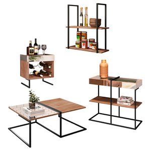 Conjunto Sala de Estar 4 Peças Estilo Industrial BP 15mm Demolição - Abmaza