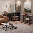 Ver imagem 2 de Conjunto Sala de Estar 4 Peças Estilo Industrial BP 15mm Demolição - Abmaza