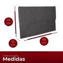 Ver imagem 4 de Cabeceira Casal King Estofada para Cama Box Dália Suede