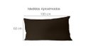 Ver imagem 2 de Capa para Almofada Encosto para Sofá Gigante Decorativa 100 x 60 cm Happy Line Cor Lisa Capa para Al