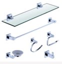 Ver imagem 1 de Kit Acessório para Banheiro em Aço Inox Polido