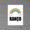 Ver imagem 2 de Quadro Decorativo Ranço Arco Íris 45x34cm - com vidro:Madeira branca