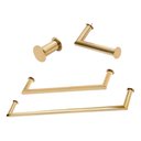 Ver imagem 1 de Kit de Acessórios para Banheiro com 4 Peças em Aço Inox Dourado Linha Tessália Stainless