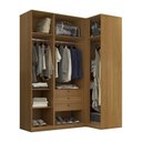 Ver imagem 5 de Guarda-roupa Canto Reto 4 Portas Mdf Trend Altezza