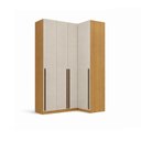 Ver imagem 2 de Guarda-roupa Canto Reto 4 Portas Mdf Trend Altezza