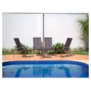 Ver imagem 3 de Jogo 4 Cadeiras e Mesa Garden Alumínio para Área, Piscina, Jardim Trama
