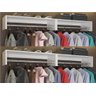kit 4 uni Cabideiro Arara Roupas Aereo Closet Lavanderia Prateleira Moderno Vintage AJL Cabides susp - 3