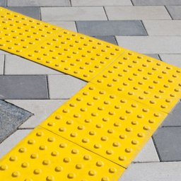 10 Formas Piso Tátil Alerta Abs 3d Concreto - 1