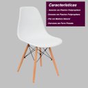 Ver mais imagens de Kit 2 Cadeiras Charles Eames Eiffel Branco Polipropileno Cozinha Sala de Estar Jantar Mesa de Jantar
