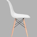 Ver imagem 4 de Kit 2 Cadeiras Charles Eames Eiffel Branco Polipropileno Cozinha Sala de Estar Jantar Mesa de Jantar