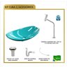 Kit Cuba L45 Torneira Link 1062 Metal Válvula 1 Polegada Sifão Pvc Flexível Compace - 4