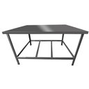 Ver imagem 1 de Mesa De Serviço Confeitaria Açougue Padaria 55x90 Slim Tampo Inox