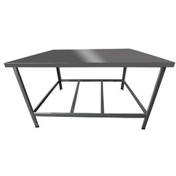 Mesa De Serviço Confeitaria Açougue Padaria 55x90 Slim Tampo Inox - 1