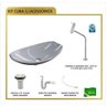 Kit Cuba L45 Torneira Link 1062 Metal Válvula 1 Polegada Sifão Pvc Flexível Compace - 3