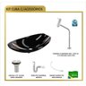Kit Cuba L45 Torneira Link 1062 Metal Válvula 1 Polegada Sifão Pvc Flexível Compace - 3