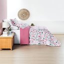 Ver imagem 4 de Kit Edredom Cobertor Celi Queen Dupla Face Micropercal Estampado 200 Fios 3 Peças Bothanica Floral R