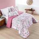 Ver imagem 2 de Kit Edredom Cobertor Celi Queen Dupla Face Micropercal Estampado 200 Fios 3 Peças Bothanica Floral R