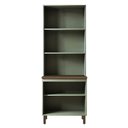 Ver imagem 1 de Cristaleira Conecta Frizz 2 Portas MDF 80cm Verde Mint Genialflex Móveis