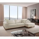 Ver imagem 1 de Sofá Cronos 03 Metros Chaise Lado Direito Meu Sofá Online A302 Linho Branco
