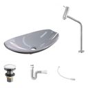 Ver imagem 2 de Kit Cuba L45 Torneira Link 1062 Metal Válvula Click 1 Polegada G Sifão Pvc Flexível Compace