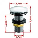 Ver imagem 4 de Kit Cuba L45 Torneira Link 1062 Metal Válvula Click 1 Polegada G Sifão Pvc Flexível Compace