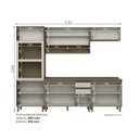 Ver imagem 4 de Cozinha Modulada Completa 05 Peças 100% MDF com Torre Quente Connect