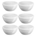 Ver imagem 1 de Kit 6 Cumbucas Plásticas 300ml Brancas Bowl Sobremesa Sorvete Sopa Caldos Uno Coza
