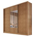 Ver imagem 3 de Guarda Roupa Casal com Espelho 3 Portas 8 Gavetas - Arezzo Plus-Cumaru - Móveis Novo Horizonte