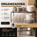 Ver imagem 6 de Prateleira Organizador de Prato Suporte de Cozinha Preto Arm