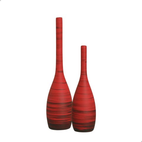 Vasos Decorativos de Mesa Garrafas Tulipa Vermelho Vulcano Joelma Decorações